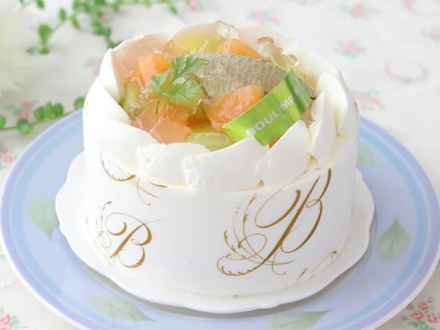 メロンのショートケーキ